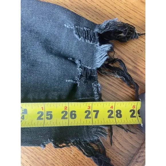 Women's Vervet by Flying Monkey Black‎ Distressed Jeans Size 32 Bin B - Picture 8 of 13